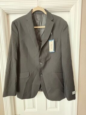 Kenneth Cole Black Two-Button Notch Lapel Blazer
